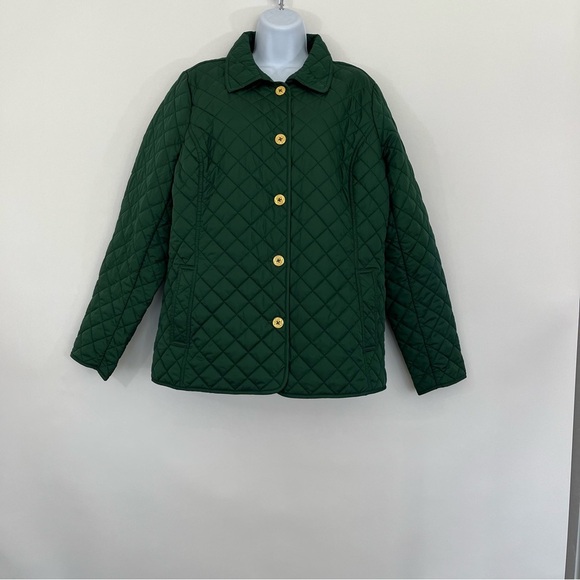 C. Wonder Jackets & Blazers - C. Wonder Green Diamond Quilted Button Front Long Sleeve Jacket